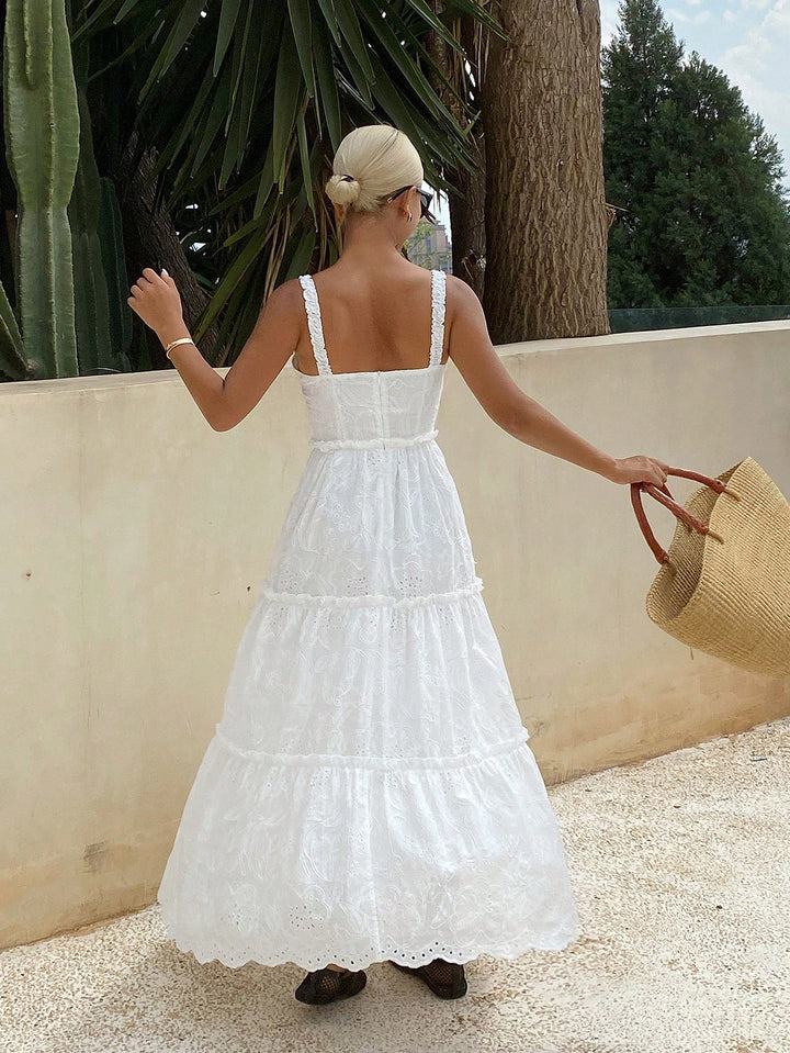 Rochie maxi SHEIN, alb