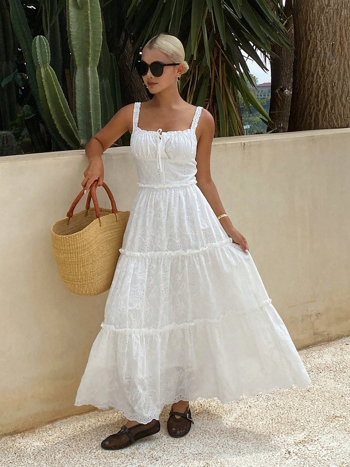 Rochie maxi SHEIN, alb