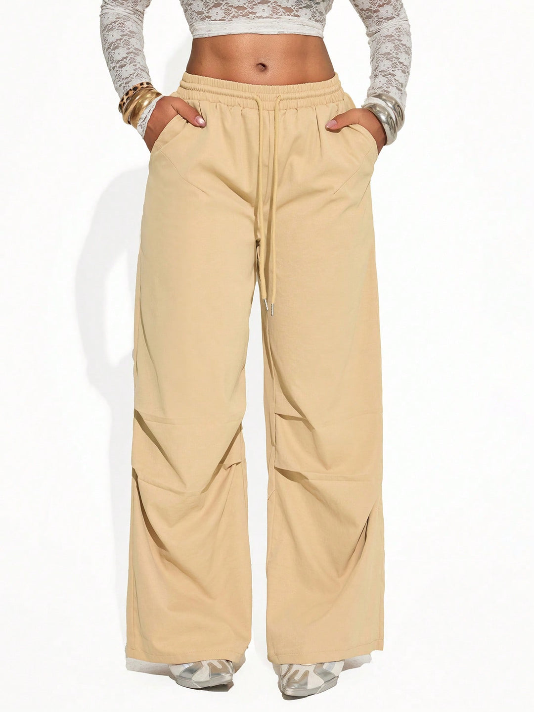 Pantaloni SHEIN, kaki