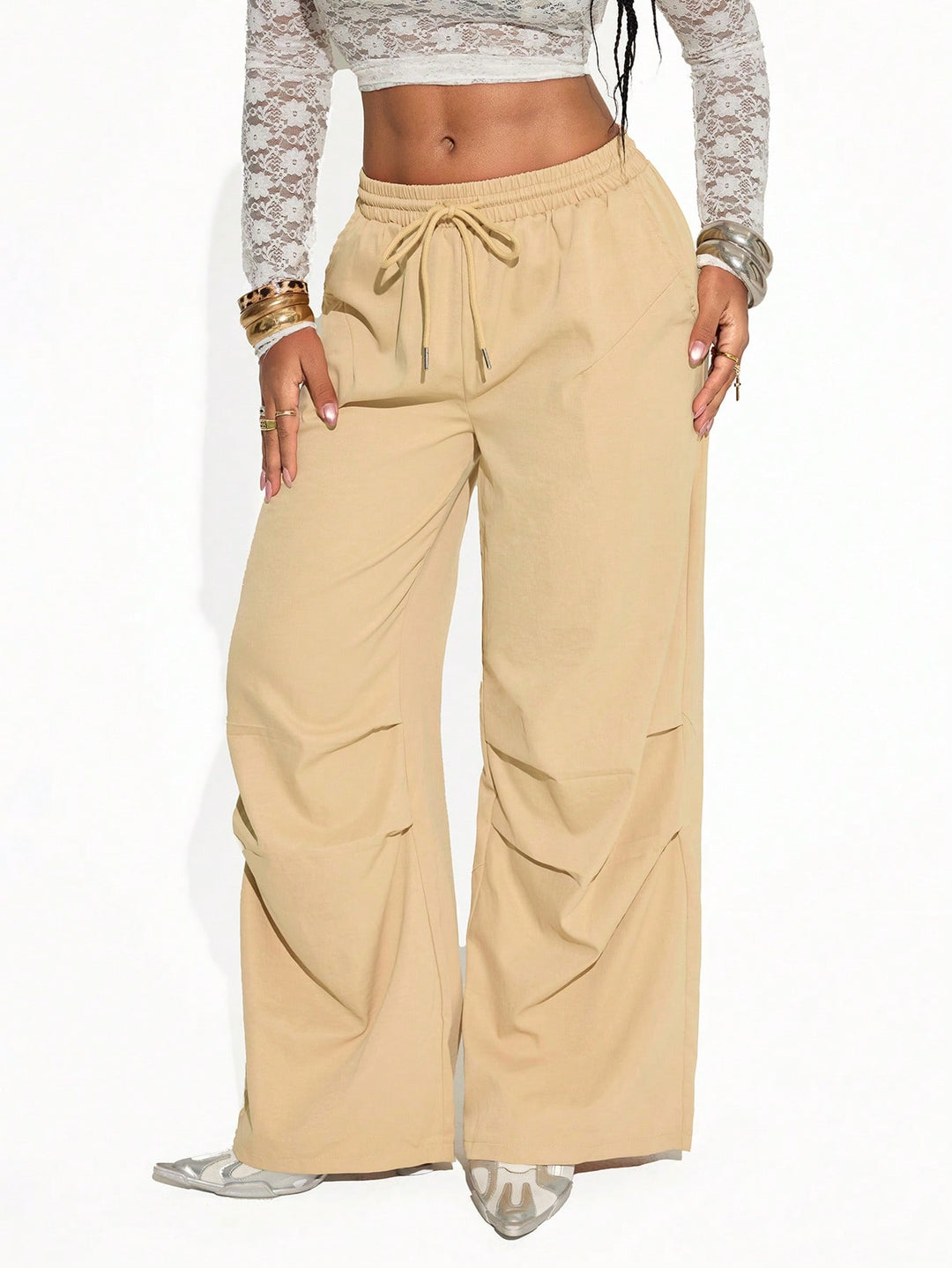 Pantaloni SHEIN, kaki