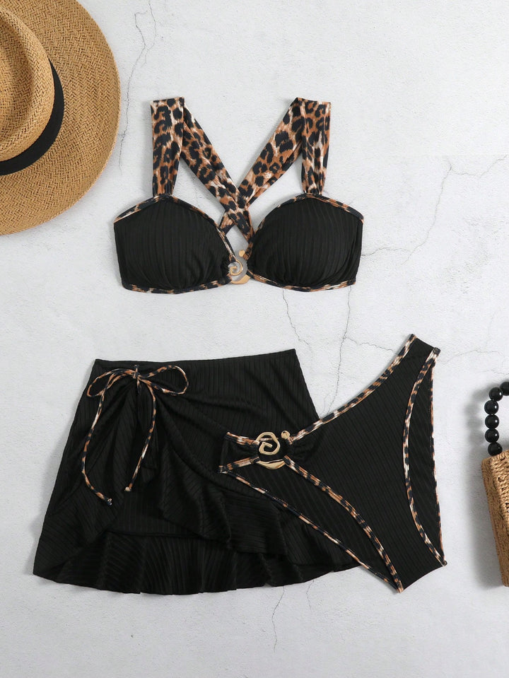 Set bikini SHEIN, negru