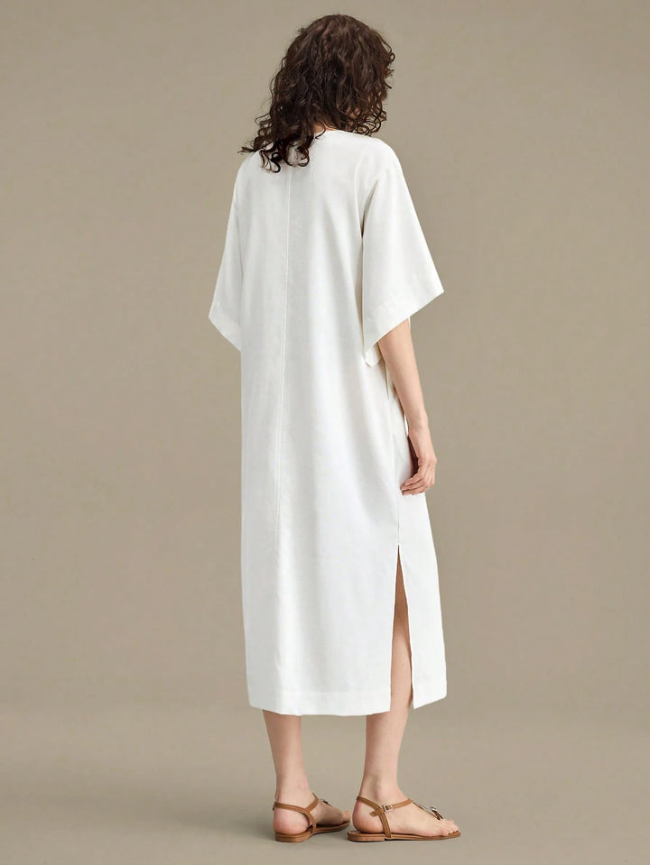 Rochie midi SHEIN, alb