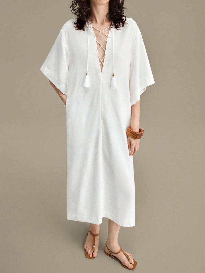 Rochie midi SHEIN, alb