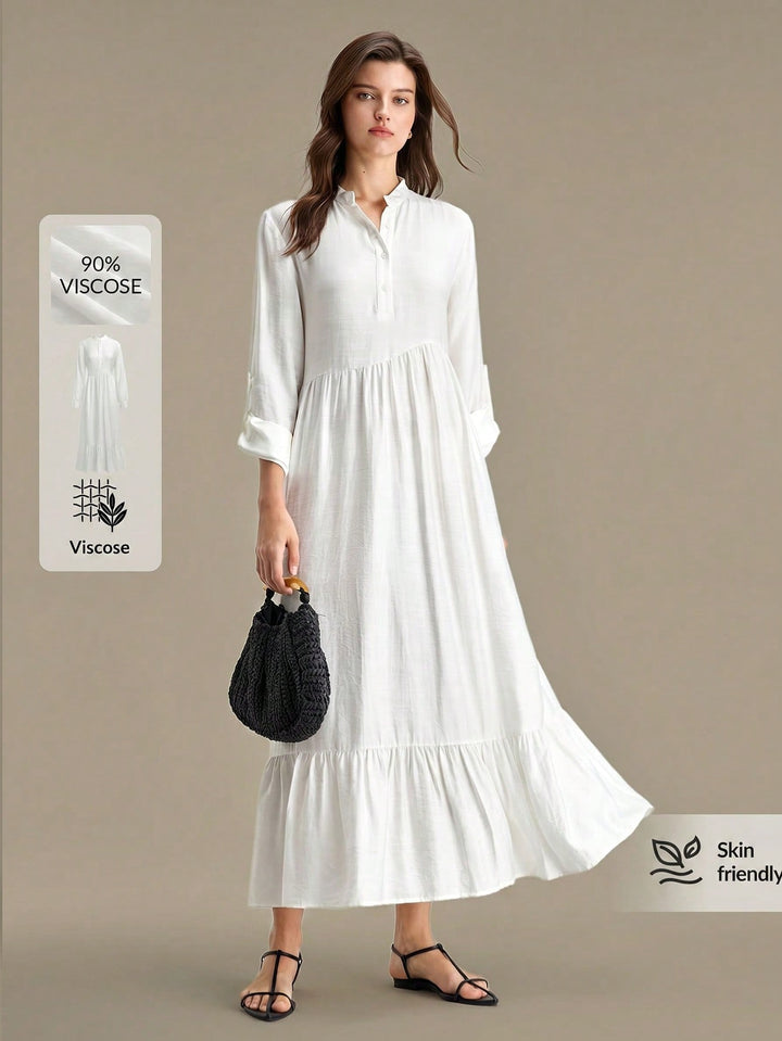 Rochie maxi SHEIN, alb