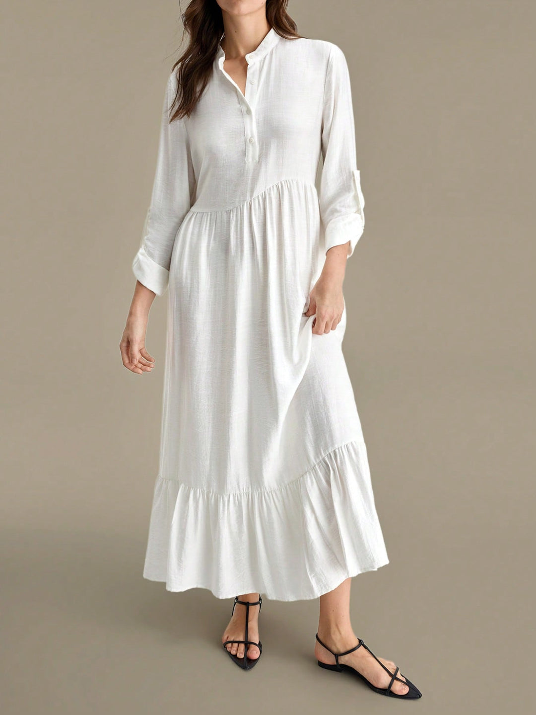 Rochie maxi SHEIN, alb