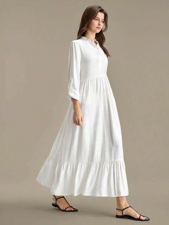 Rochie maxi SHEIN, alb
