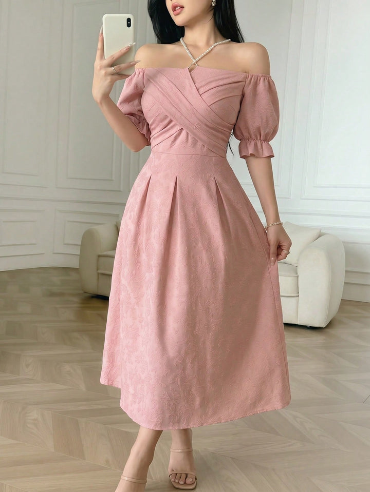 Rochie midi SHEIN, roz