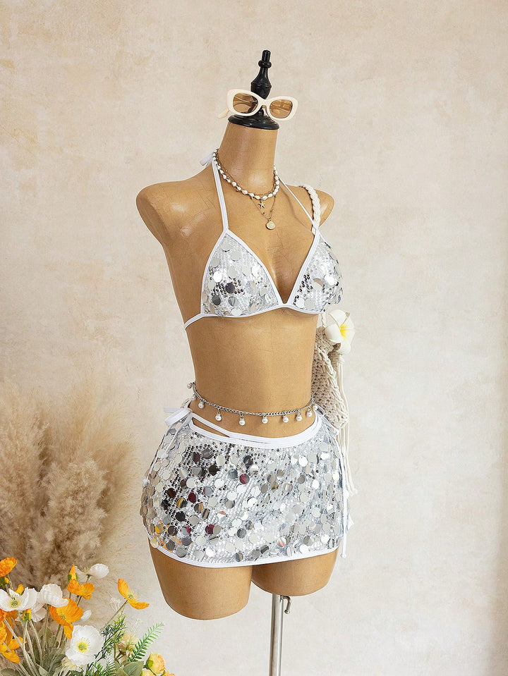 Set bikini SHEIN, mix culori