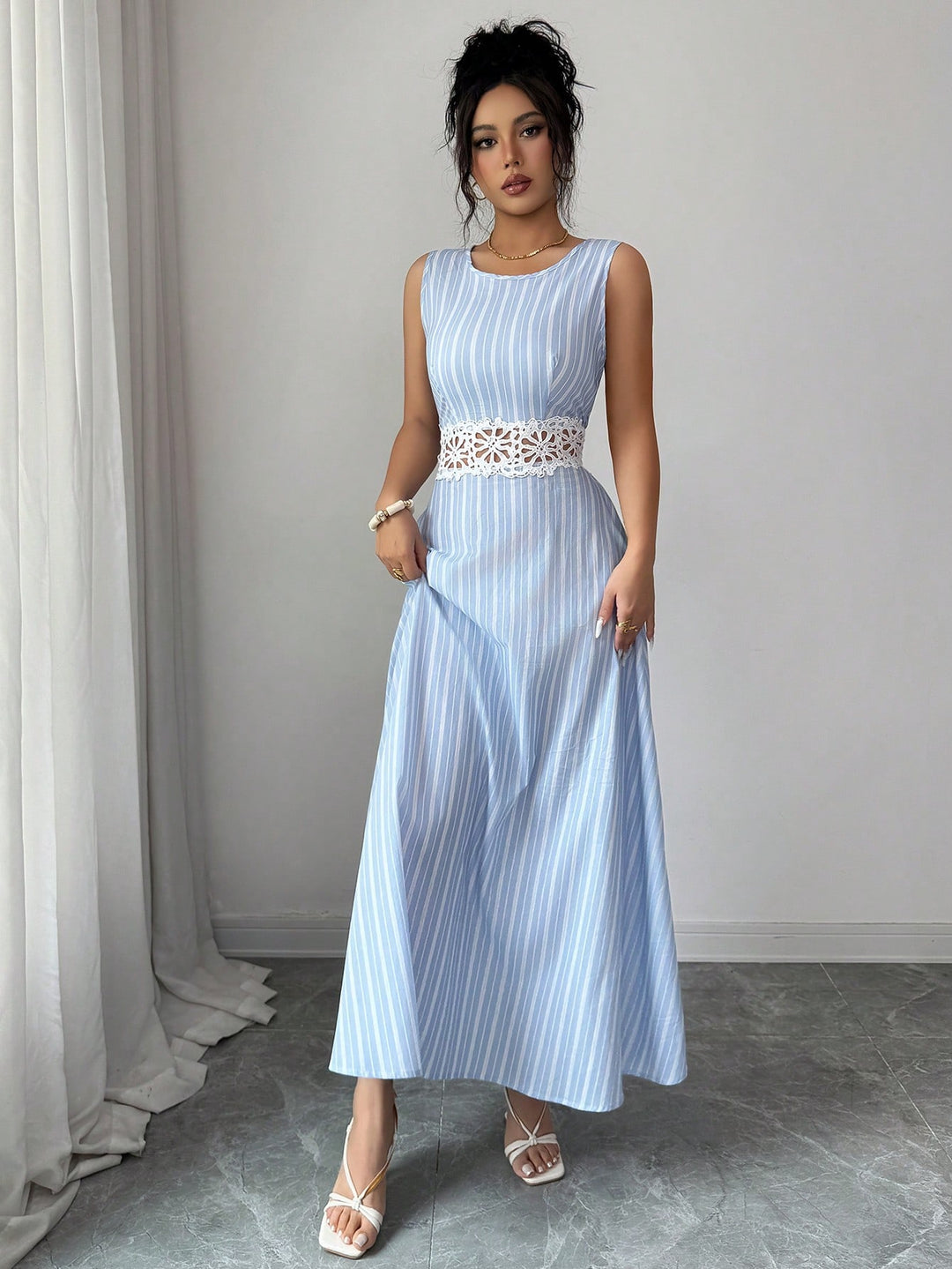 Rochie maxi SHEIN, albastru