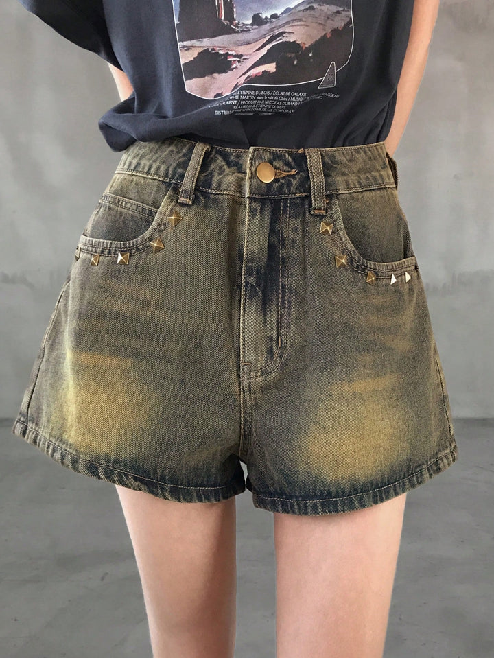 Pantaloni scurți SHEIN, albastru