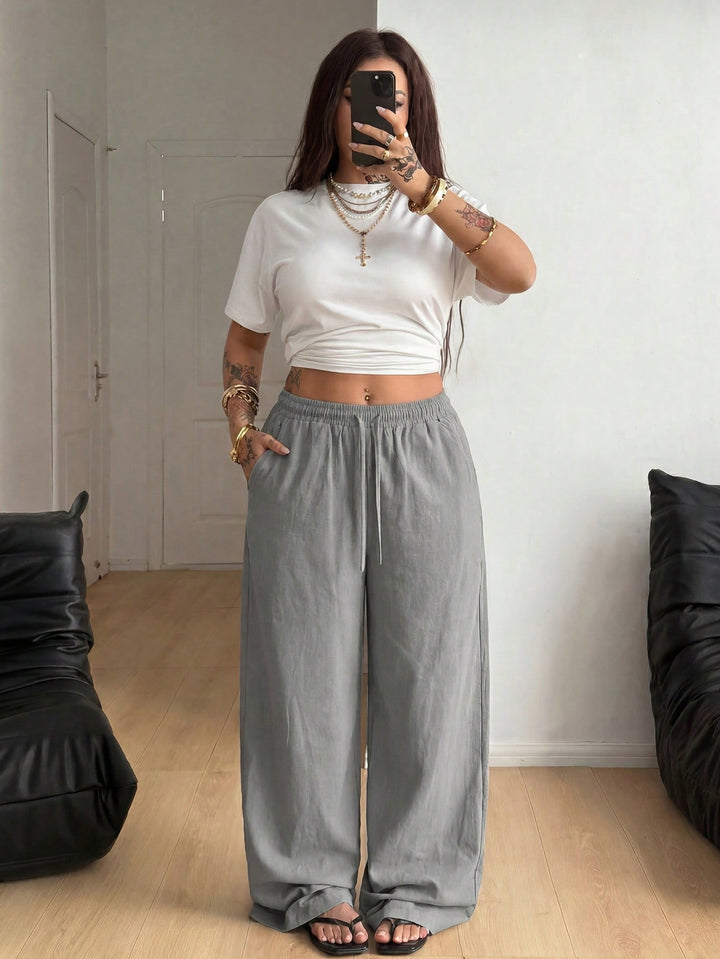 Pantaloni SHEIN, gri