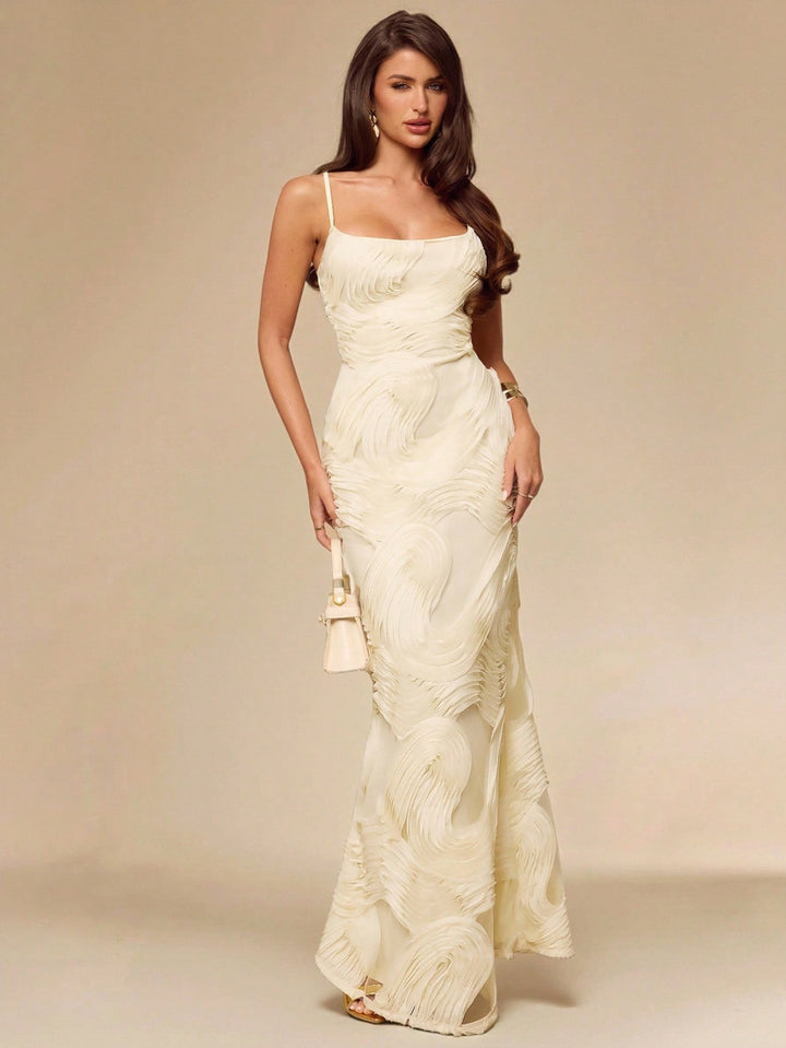 Rochie maxi SHEIN, bej