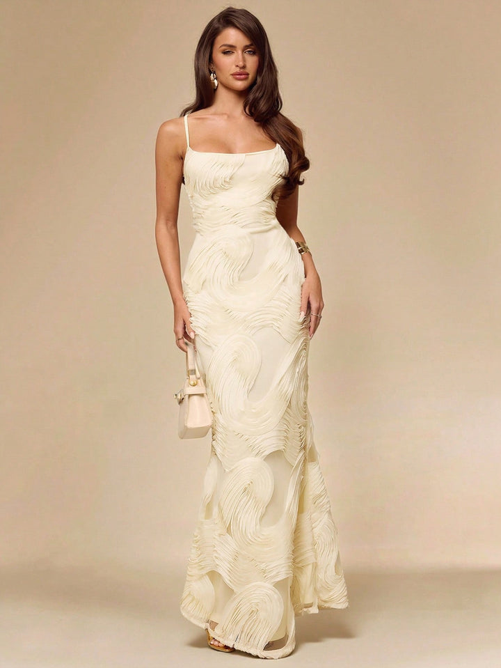 Rochie maxi SHEIN, bej