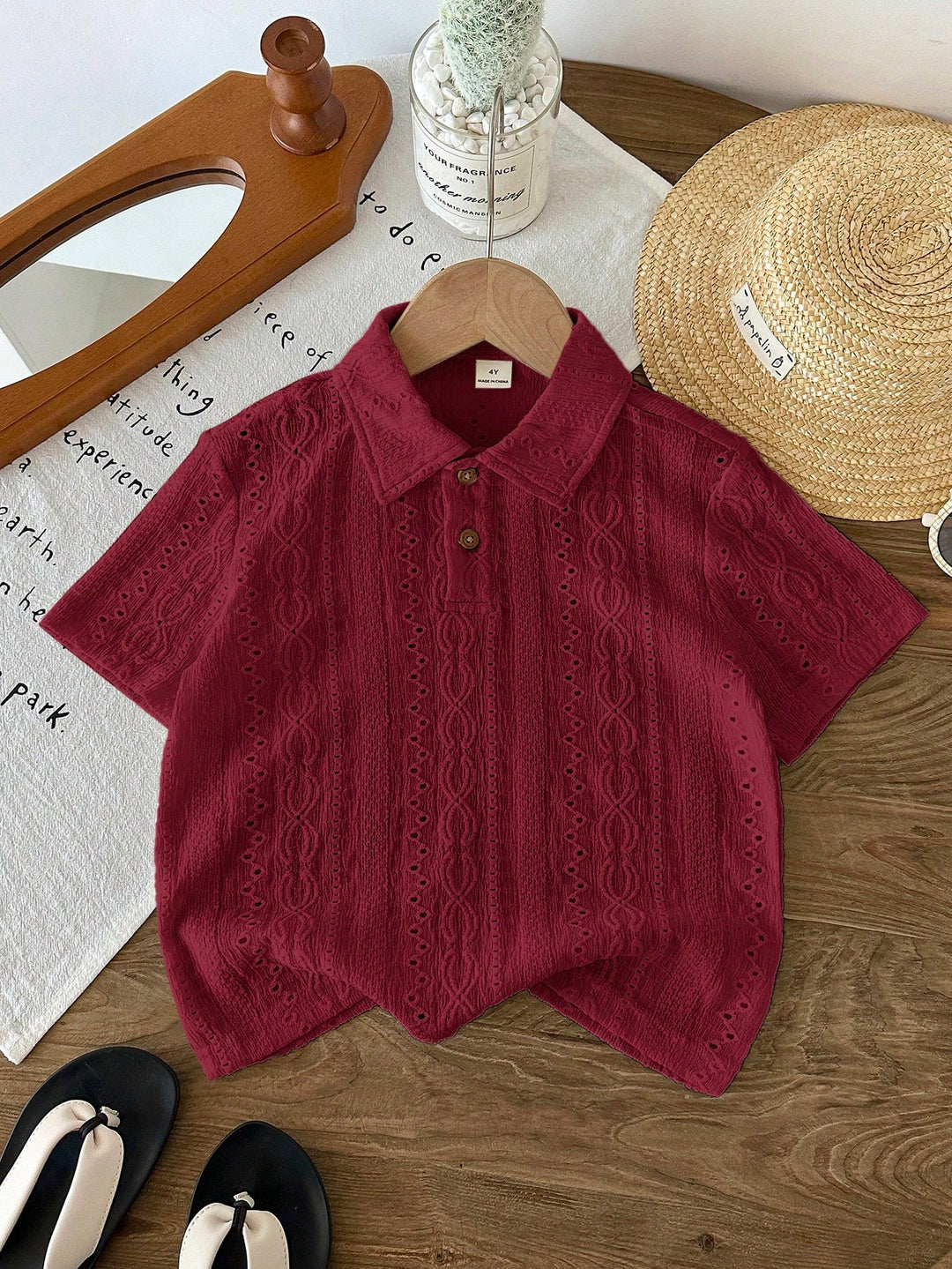 Tricou SHEIN, vișiniu