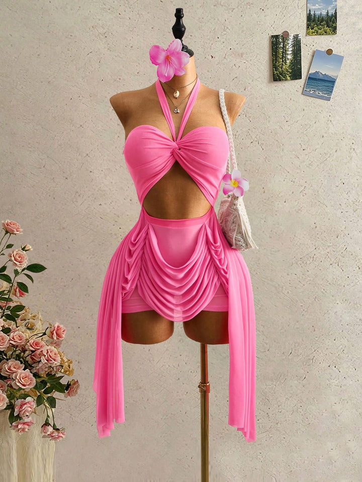 Rochie scurtă SHEIN, roz