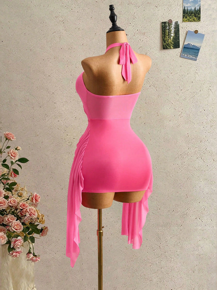 Rochie scurtă SHEIN, roz