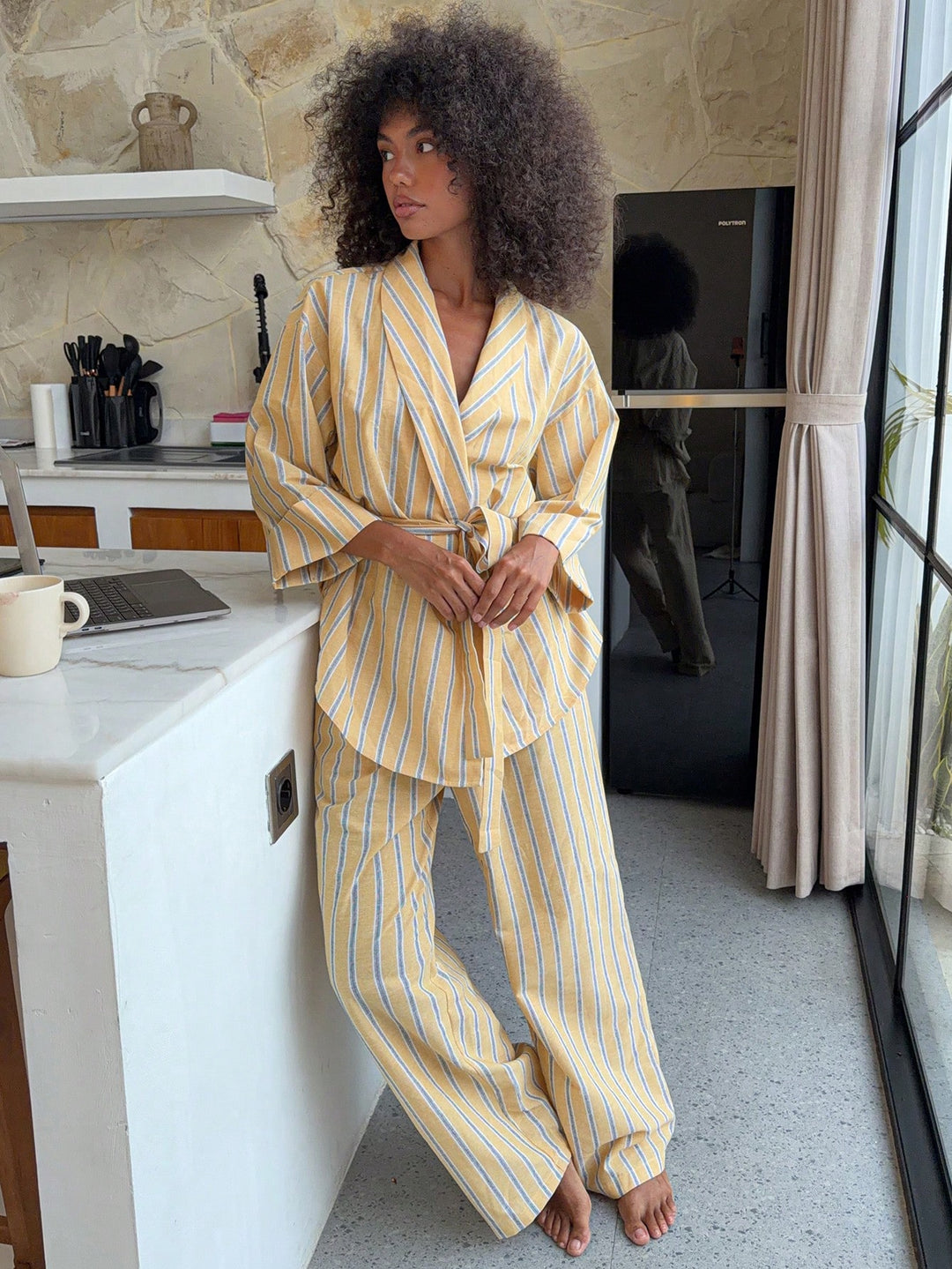 Pijama SHEIN, galben
