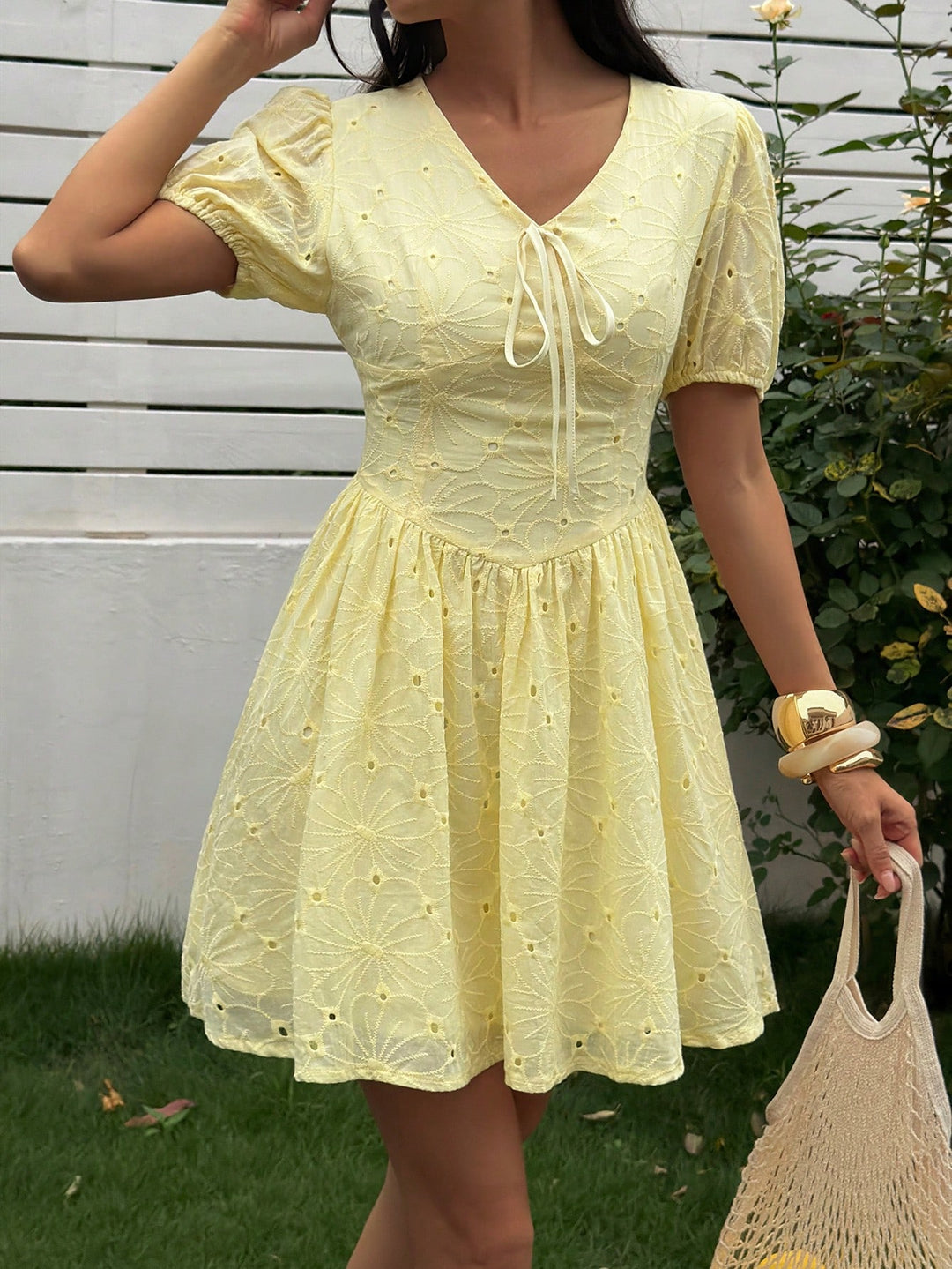Rochie scurtă SHEIN, galben