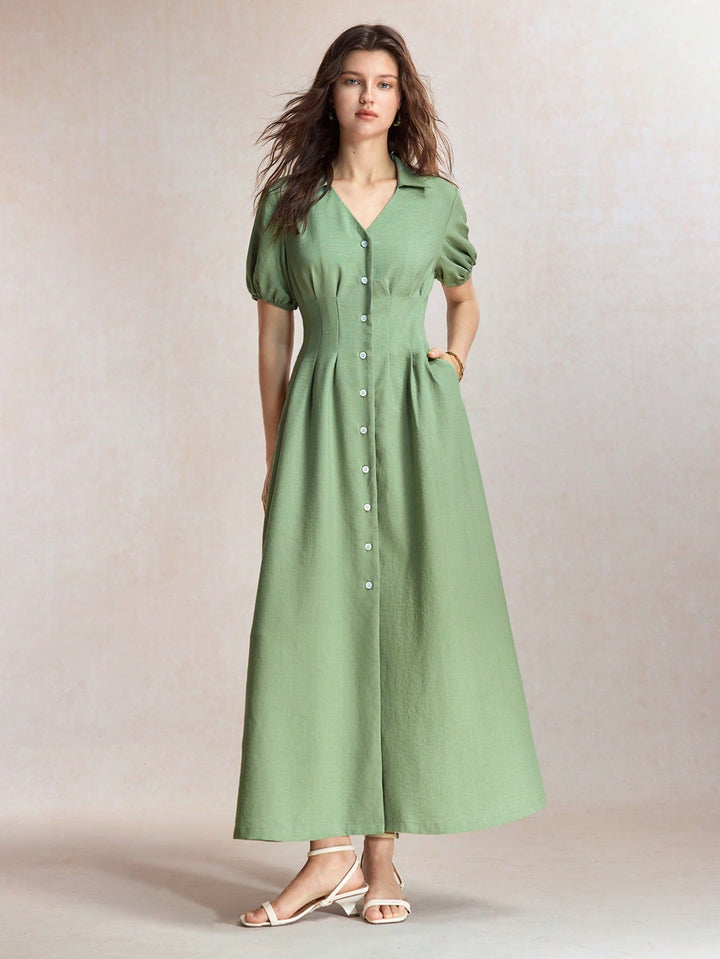 Rochie maxi SHEIN, verde