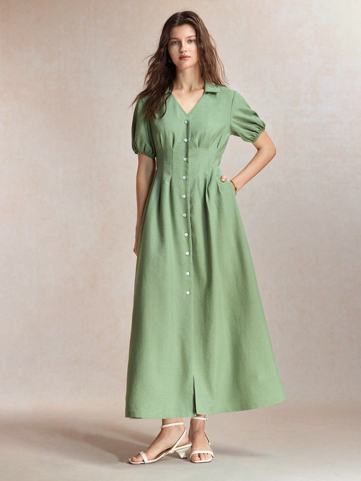 Rochie maxi SHEIN, verde