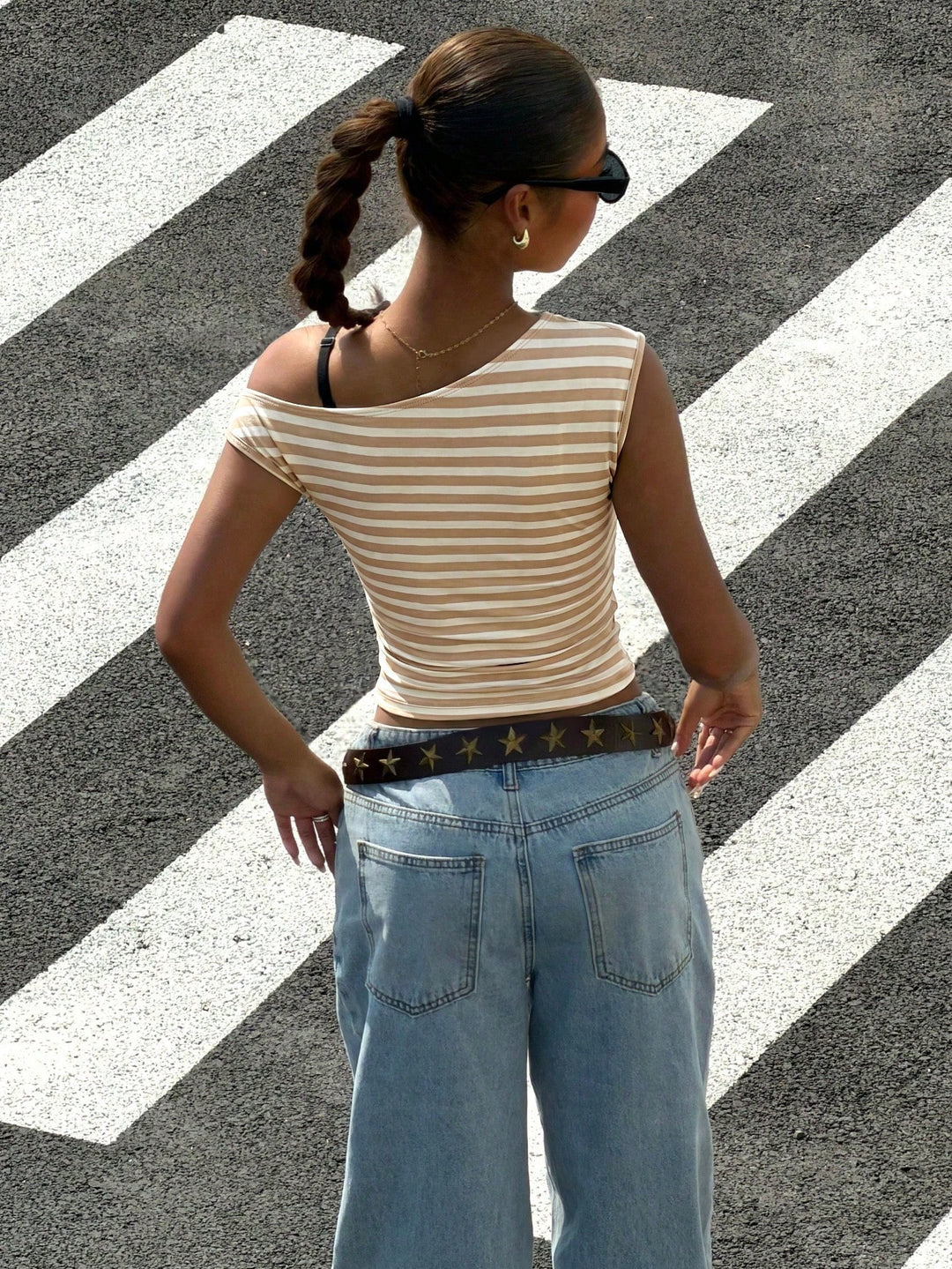 Top SHEIN, kaki