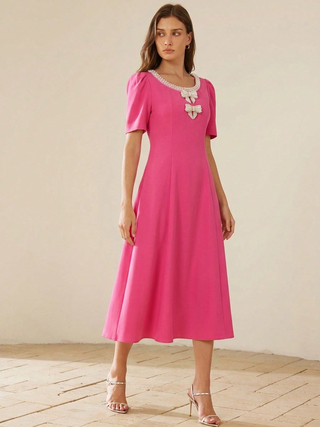 Rochie maxi SHEIN, roz
