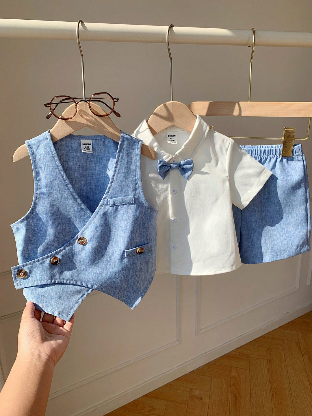 Costum SHEIN, albastru