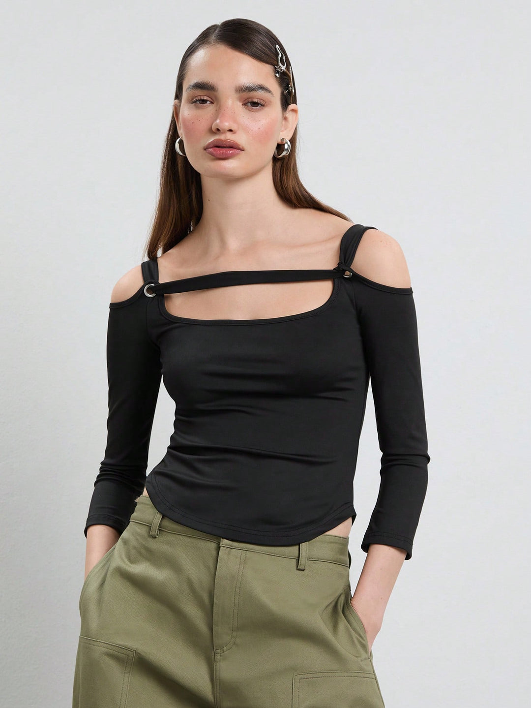 Top SHEIN, negru