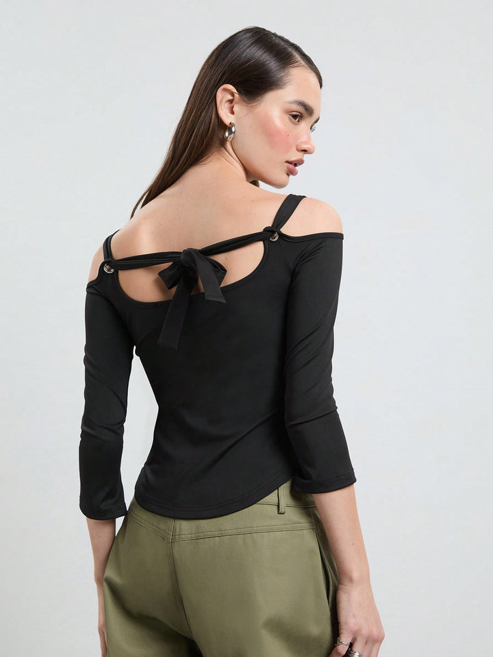 Top SHEIN, negru