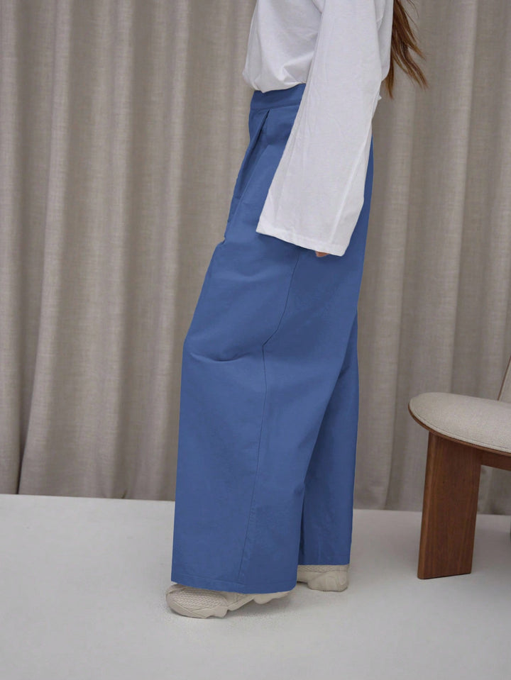 Pantaloni SHEIN, albastru