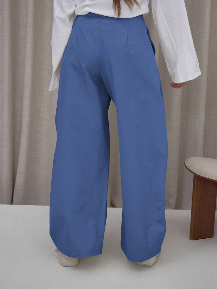 Pantaloni SHEIN, albastru