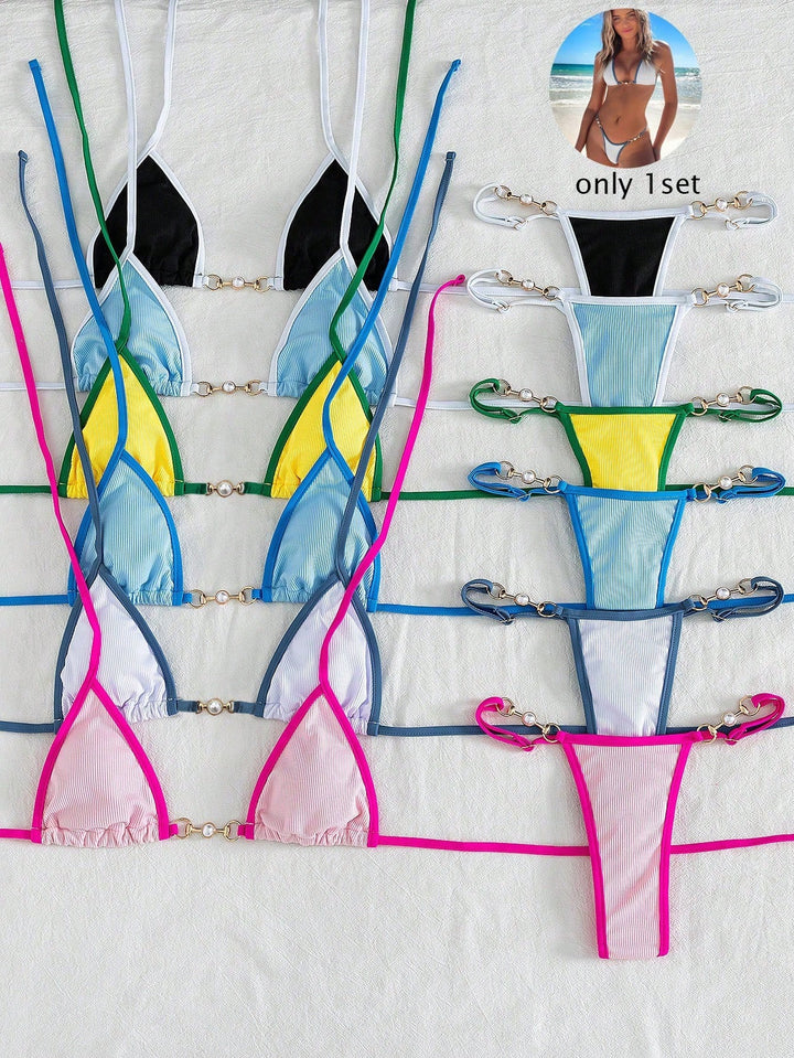 Set bikini SHEIN, alb