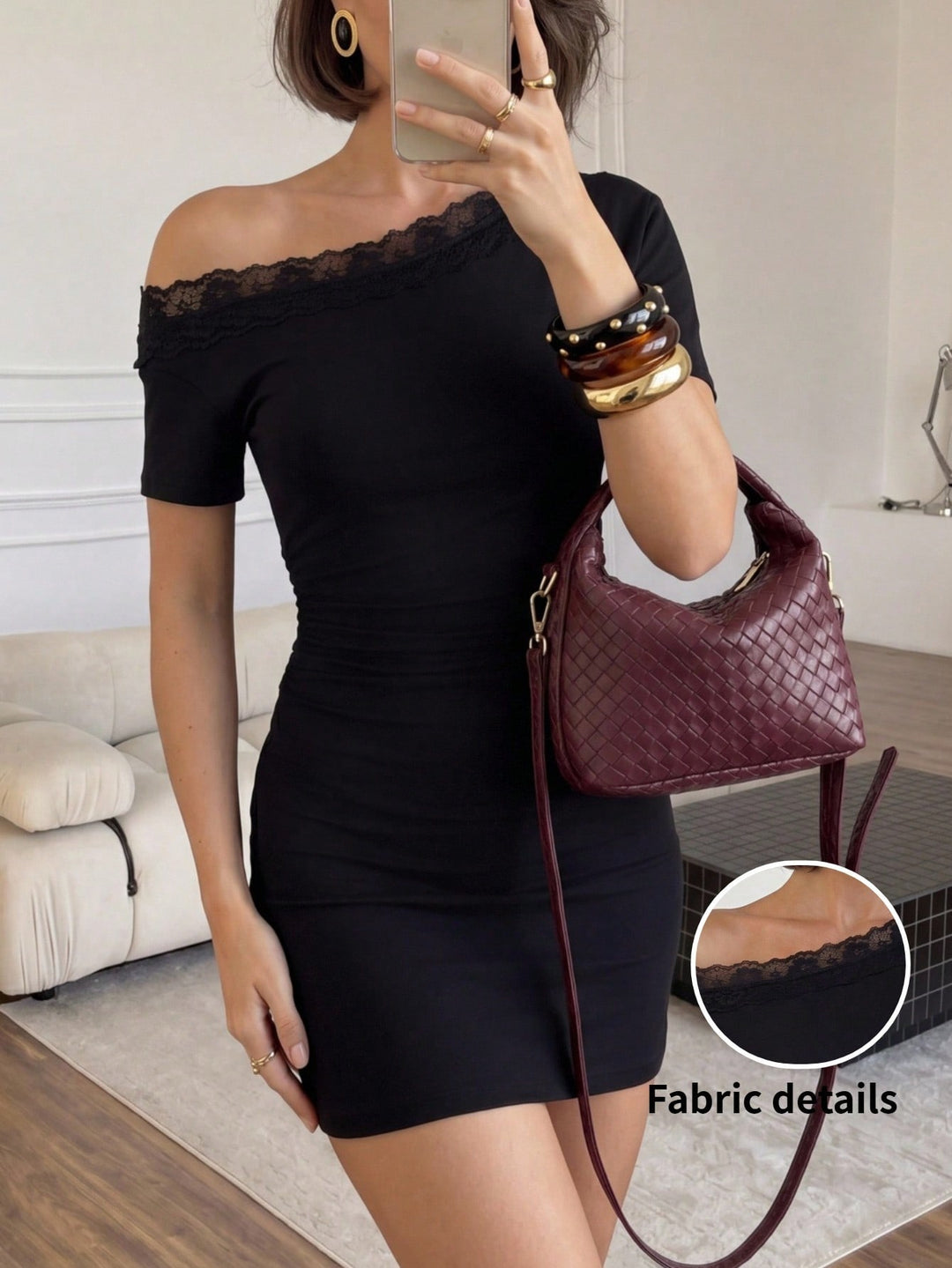 Rochie mini SHEIN, negru