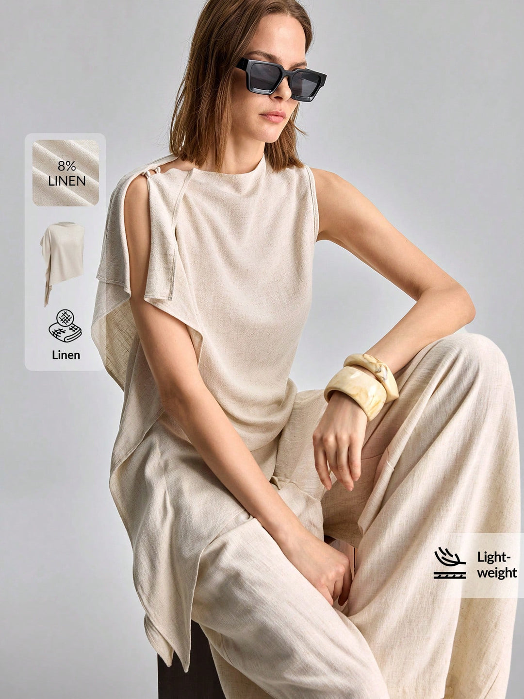 Top SHEIN, bej