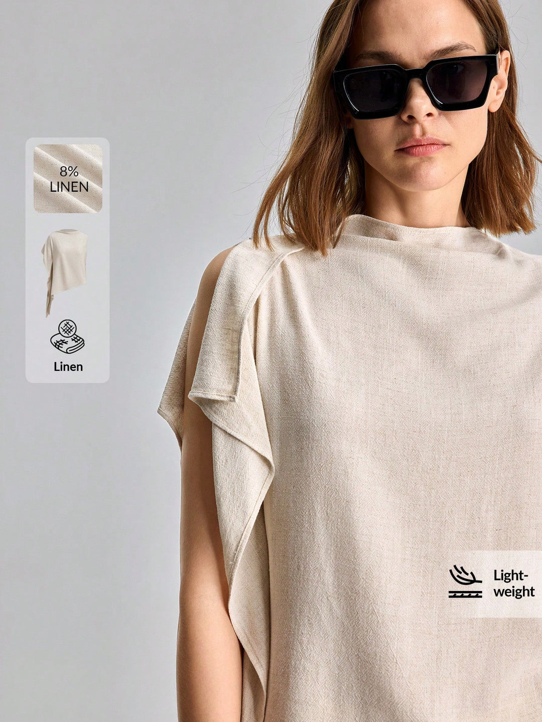 Top SHEIN, bej