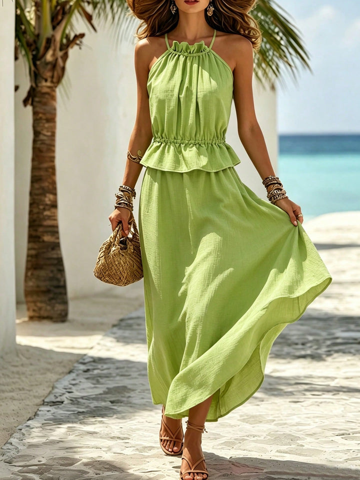Rochie maxi SHEIN, verde