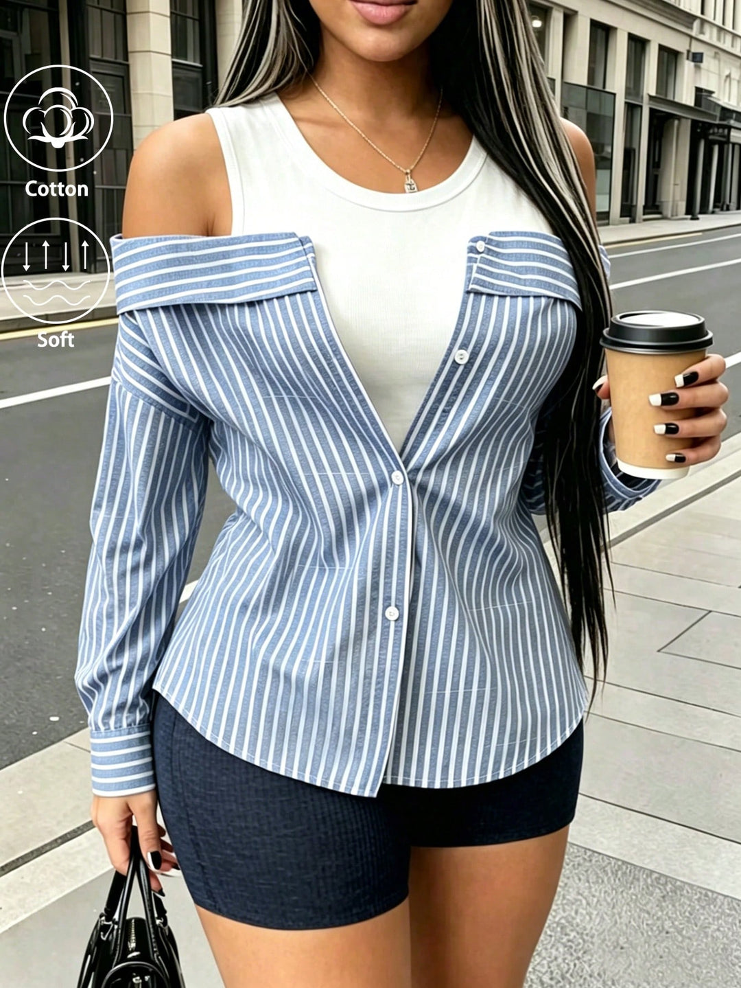 Bluza SHEIN, albastru