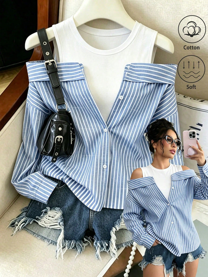 Bluza SHEIN, albastru