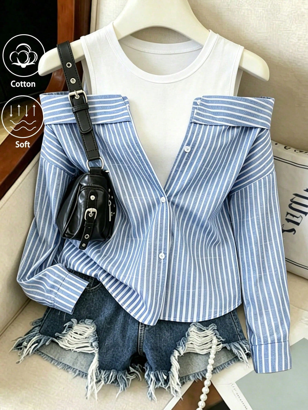 Bluza SHEIN, albastru
