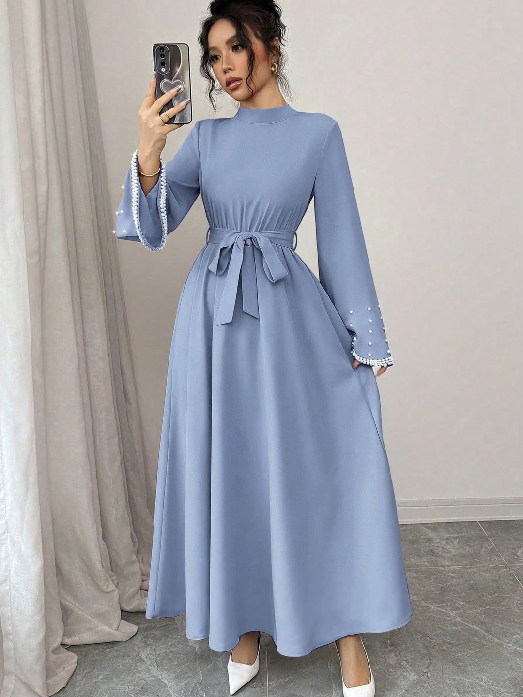 Rochie maxi SHEIN, albastru