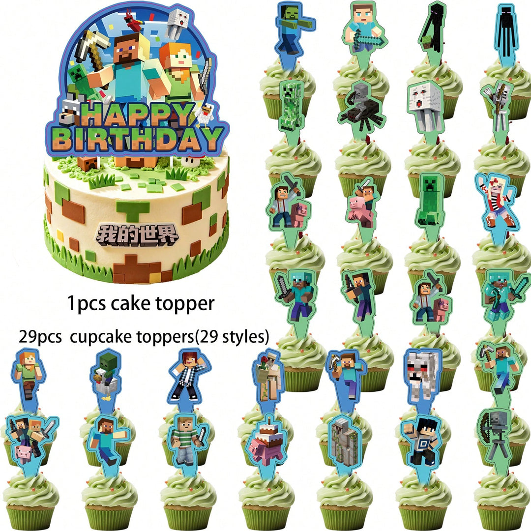 Ornament pentru tort SHEIN, mix culori