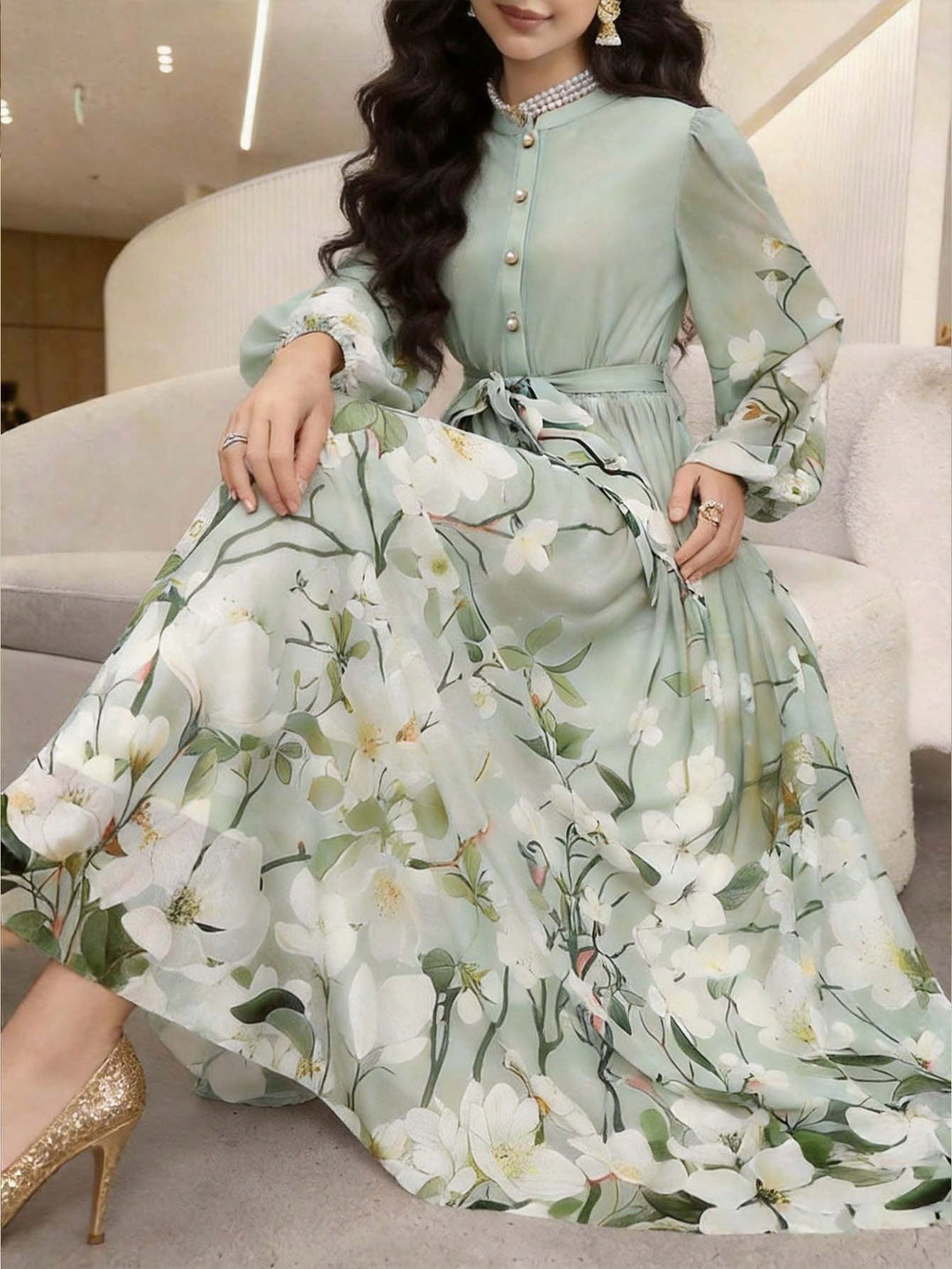 Rochie maxi SHEIN, mix culori