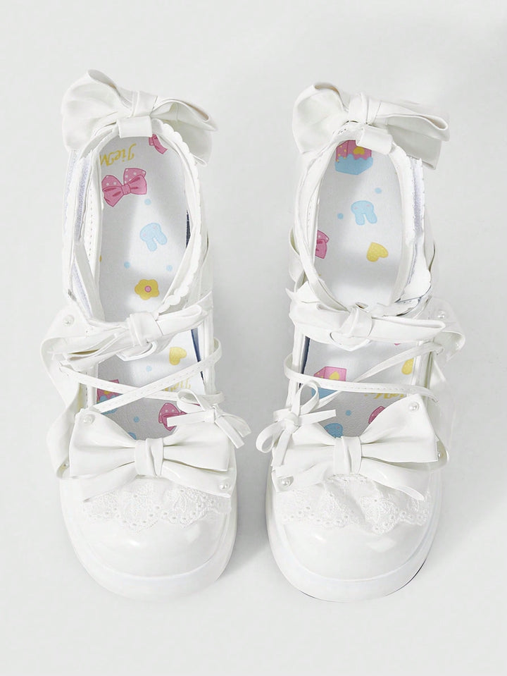 Pantofi cu toc SHEIN, alb