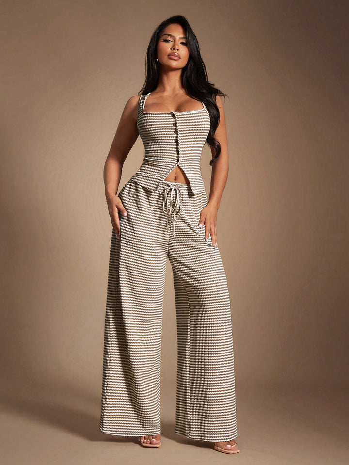 Pantaloni SHEIN, maro