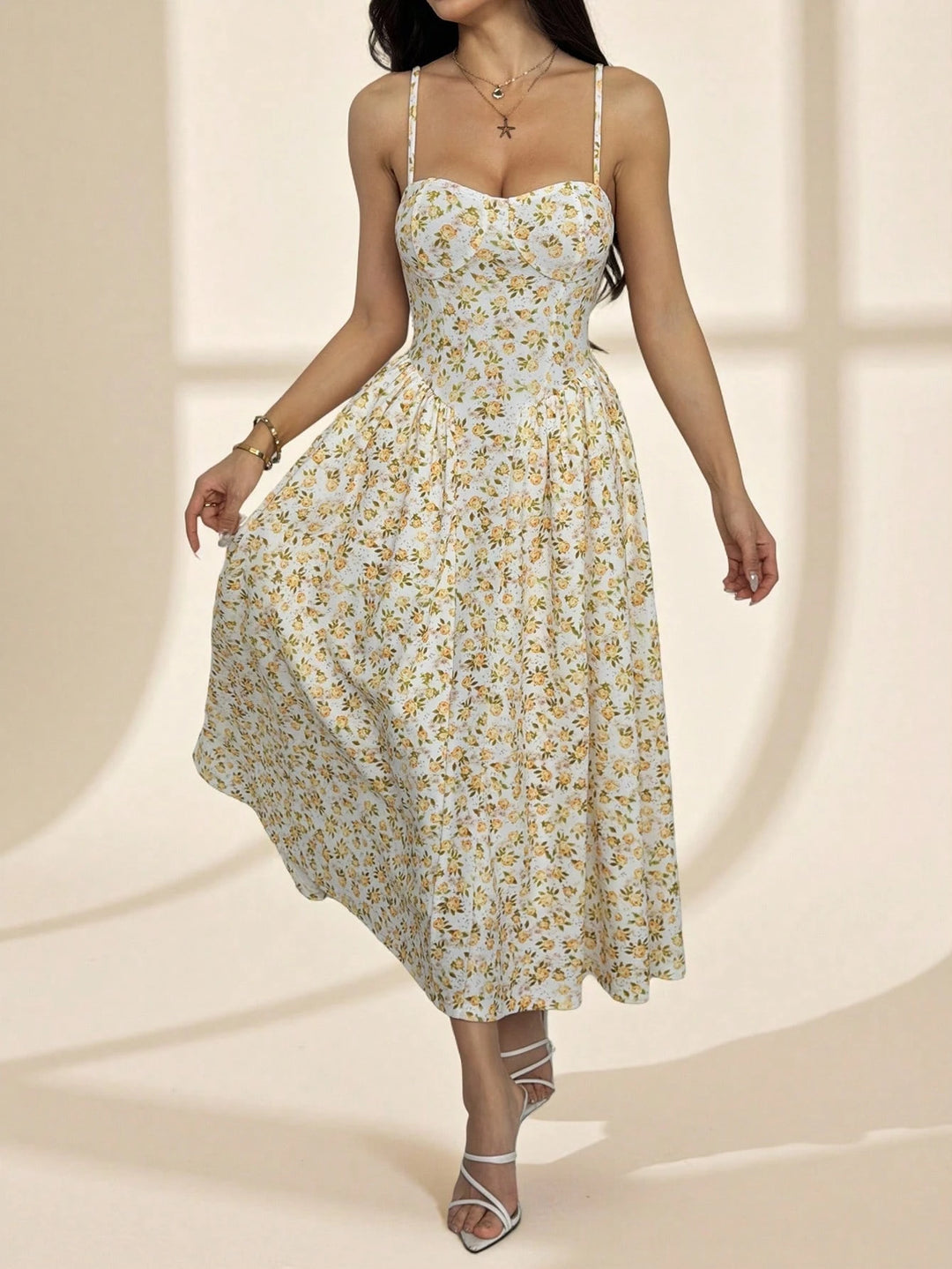 Rochie maxi SHEIN, mix culori