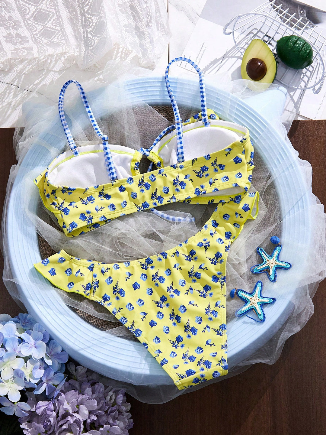 Set bikini SHEIN, galben