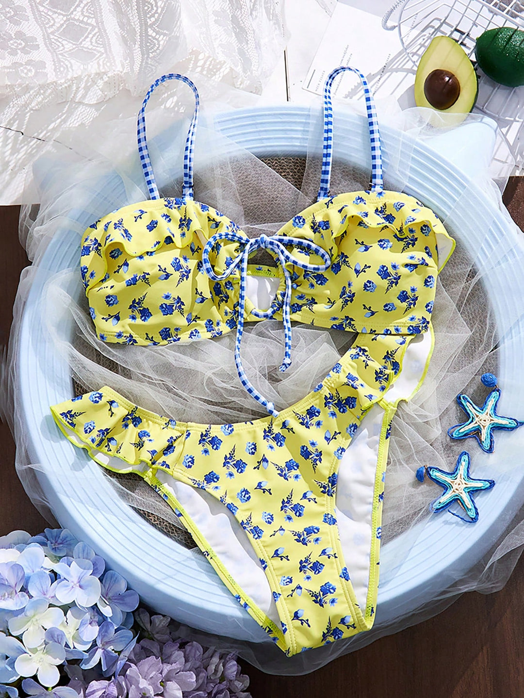 Set bikini SHEIN, galben