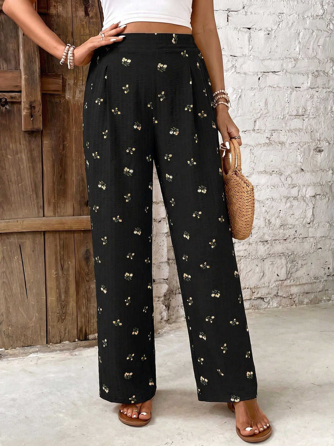 Pantaloni SHEIN, negru