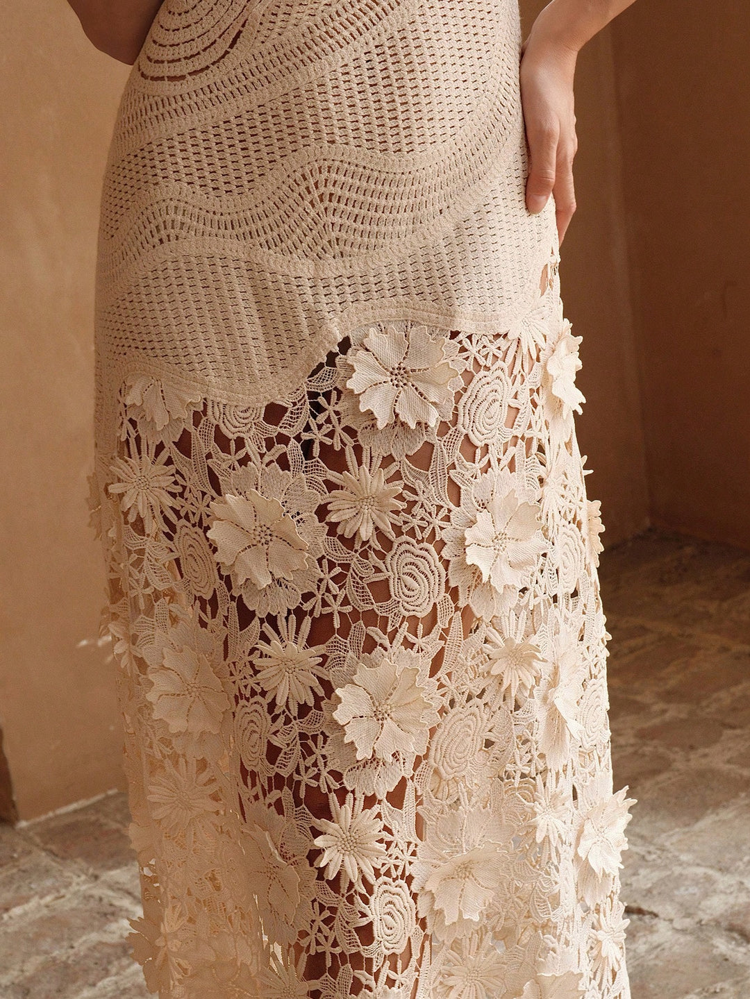 Rochie midi SHEIN, bej