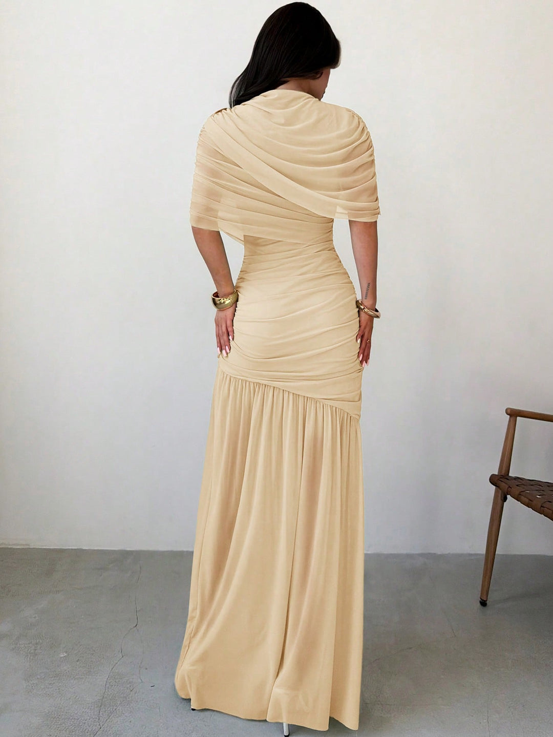 Rochie maxi SHEIN, portocaliu